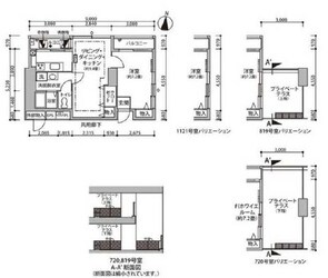 東雲キャナルコートCODAN11号棟の物件間取画像